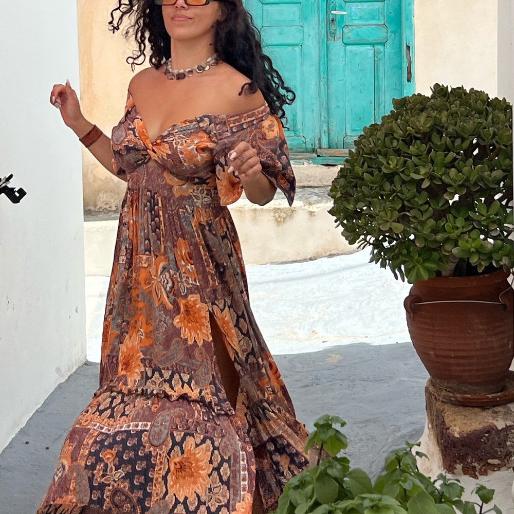 Angie Multicolor Paisley Dress